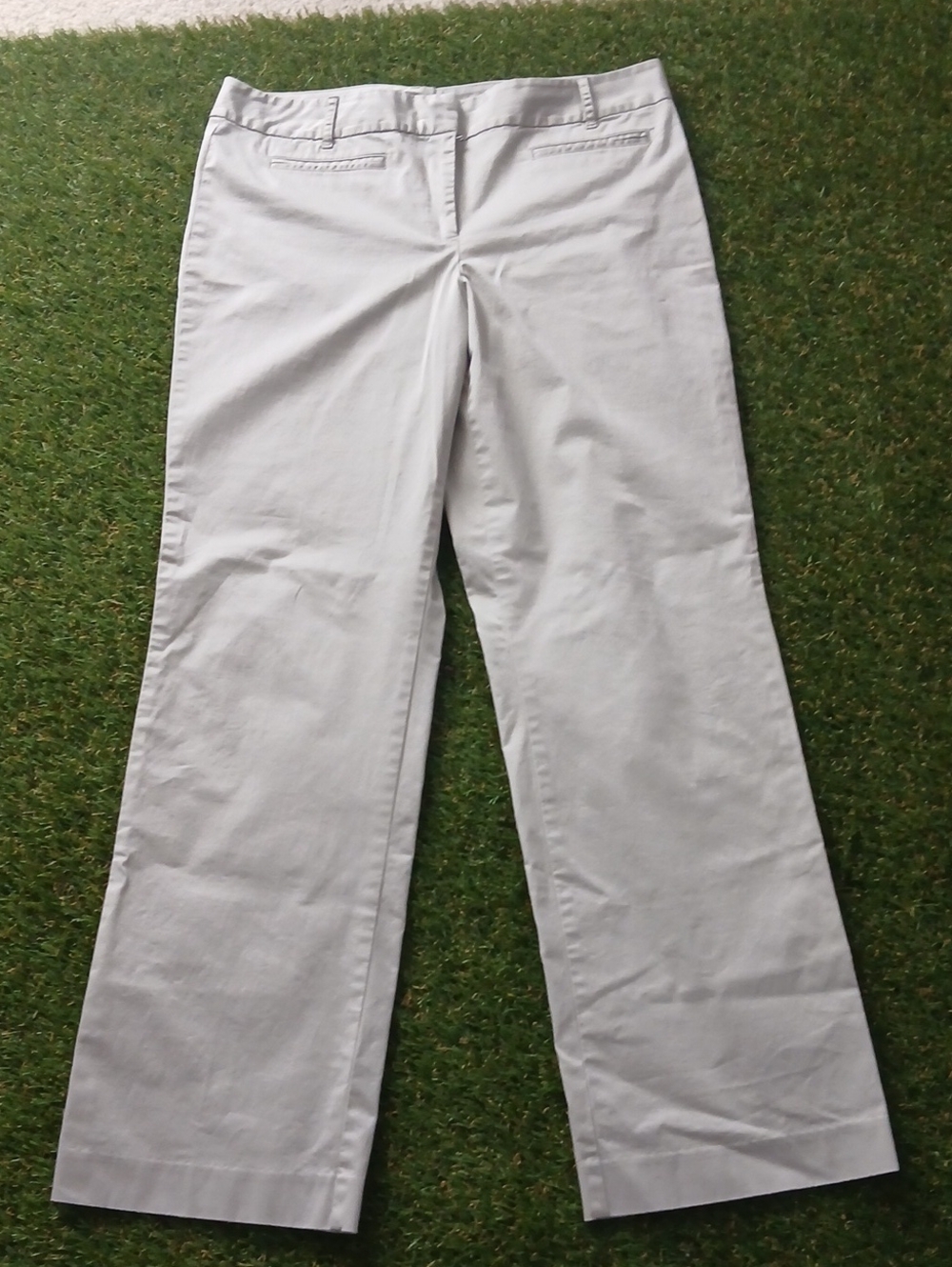 Talbots Stretch Women's Straight-Leg Khaki Pants Size 12